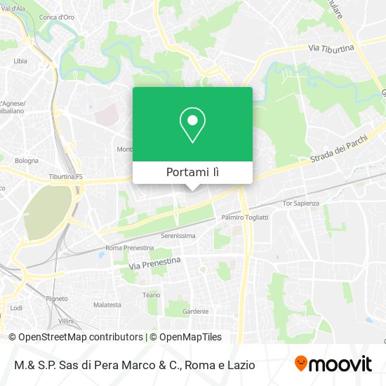 Mappa M.& S.P. Sas di Pera Marco & C.