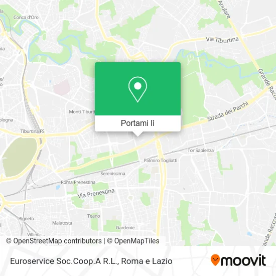 Mappa Euroservice Soc.Coop.A R.L.