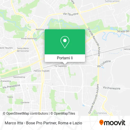 Mappa Marco Itta - Bose Pro Partner