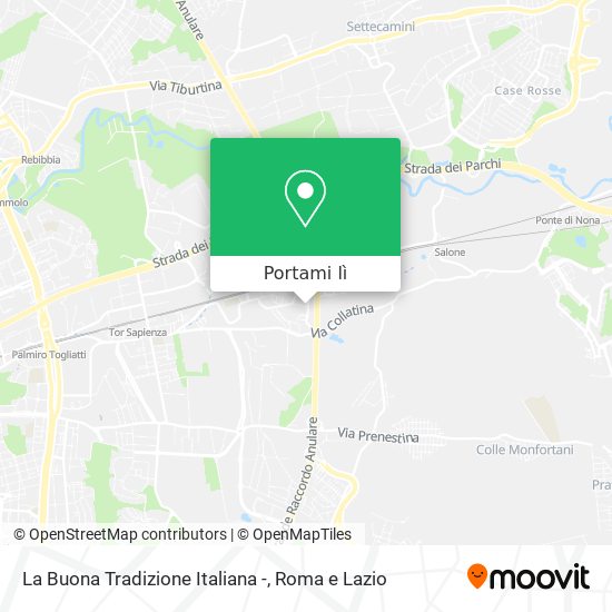 Mappa La Buona Tradizione Italiana -