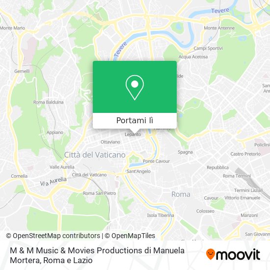 Mappa M & M Music & Movies Productions di Manuela Mortera