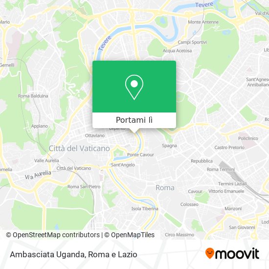 Mappa Ambasciata Uganda