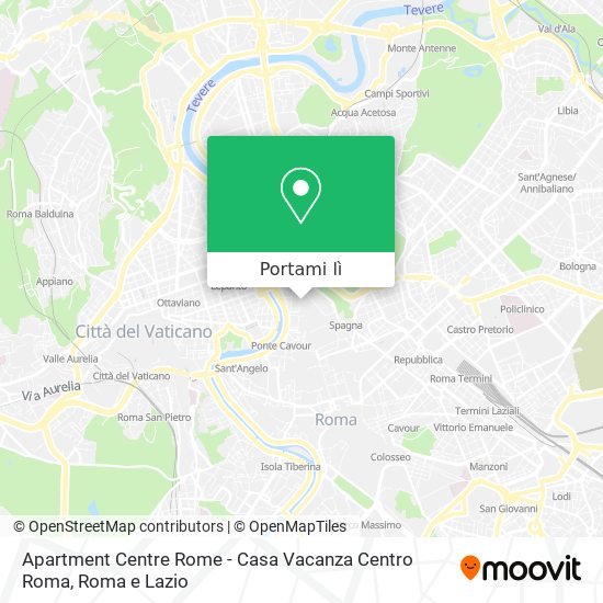 Mappa Apartment Centre Rome - Casa Vacanza Centro Roma