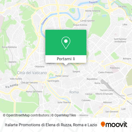 Mappa Italarte Promotions di Elena di Ruzza