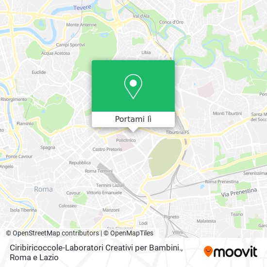 Mappa Ciribiricoccole-Laboratori Creativi per Bambini.