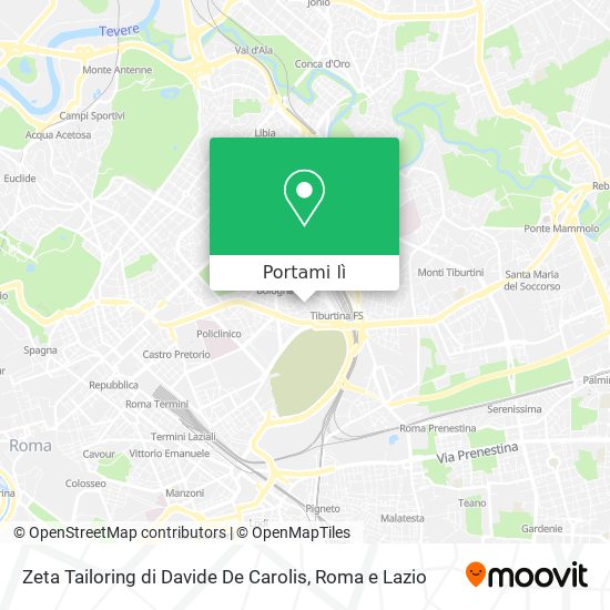 Mappa Zeta Tailoring di Davide De Carolis