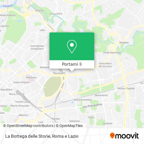 Mappa La Bottega delle Storie