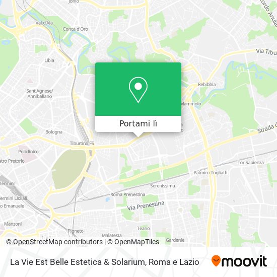 Mappa La Vie Est Belle Estetica & Solarium
