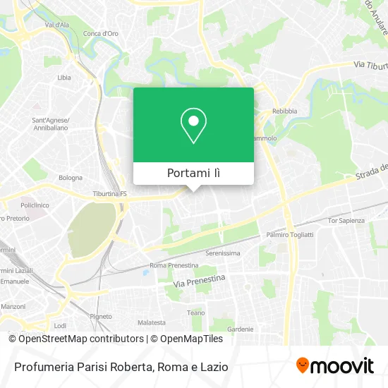 Mappa Profumeria Parisi Roberta