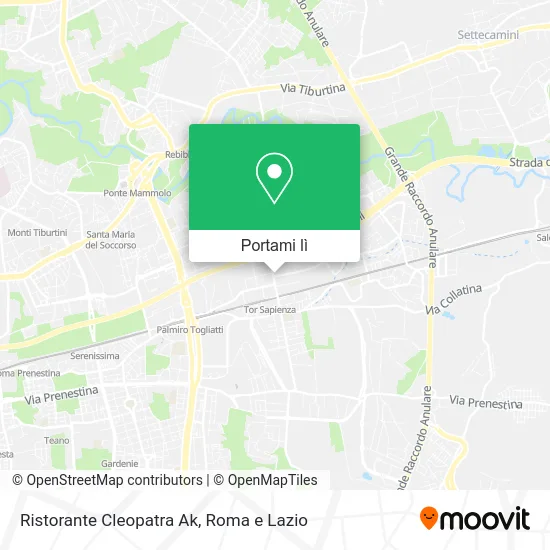 Mappa Ristorante Cleopatra Ak