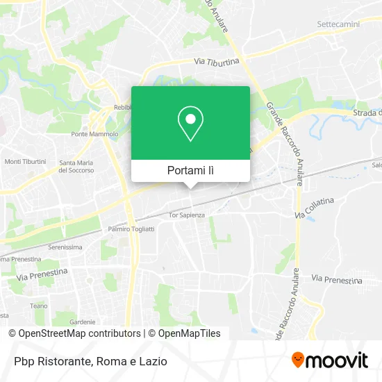 Mappa Pbp Ristorante