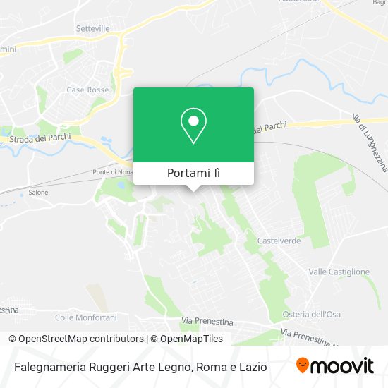 Mappa Falegnameria Ruggeri Arte Legno