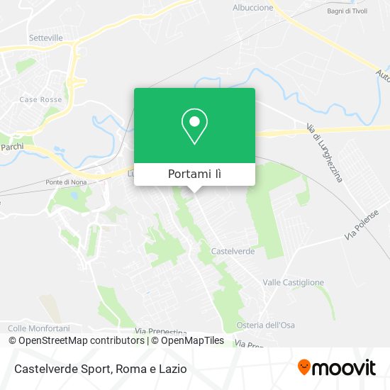 Mappa Castelverde Sport