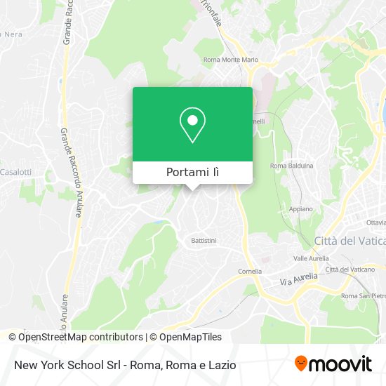 Mappa New York School Srl - Roma