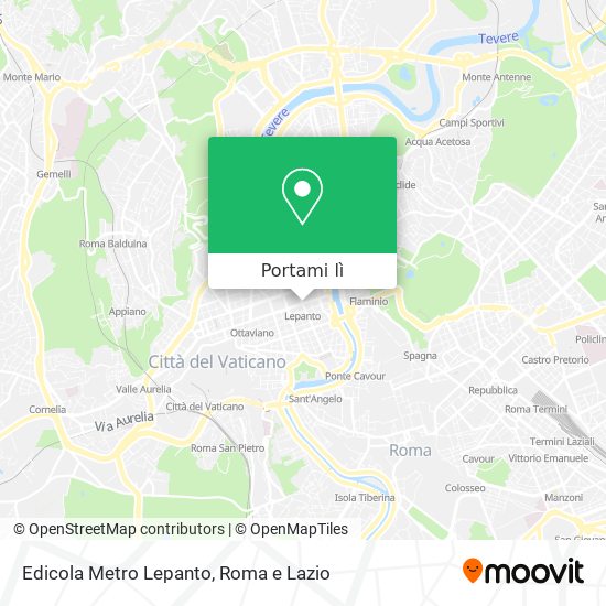 Mappa Edicola Metro Lepanto