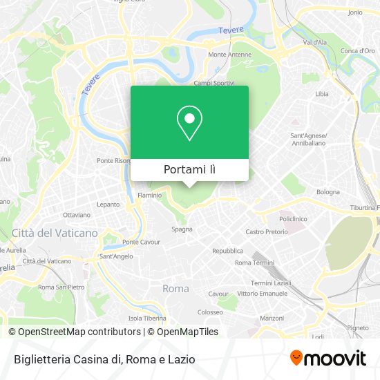 Mappa Biglietteria Casina di