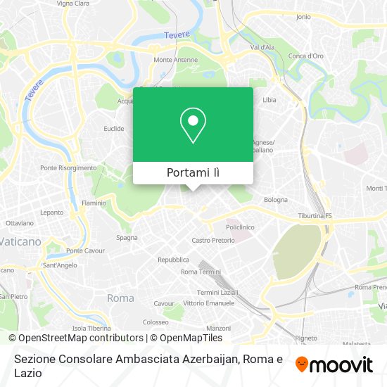 Mappa Sezione Consolare Ambasciata Azerbaijan