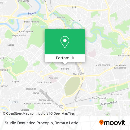 Mappa Studio Dentistico Procopio