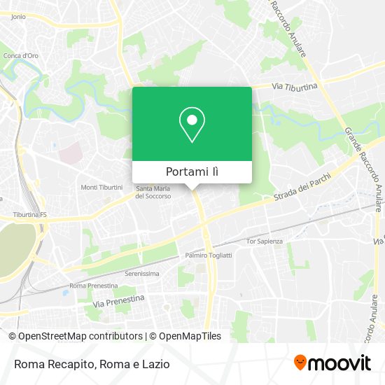 Mappa Roma Recapito