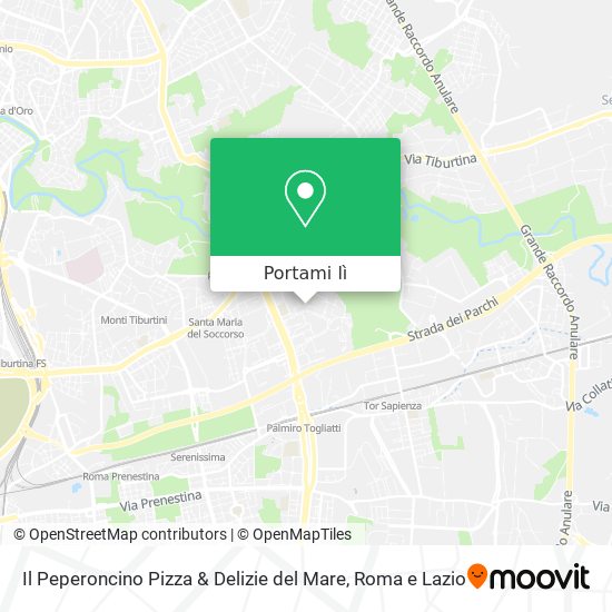 Mappa Il Peperoncino Pizza & Delizie del Mare