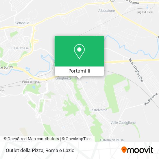 Mappa Outlet della Pizza