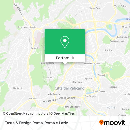 Mappa Taste & Design Roma