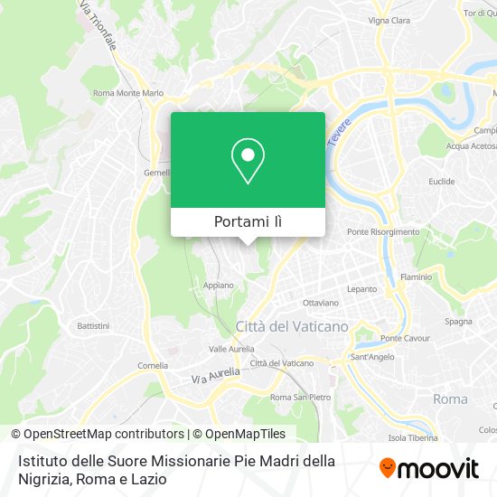 Mappa Istituto delle Suore Missionarie Pie Madri della Nigrizia