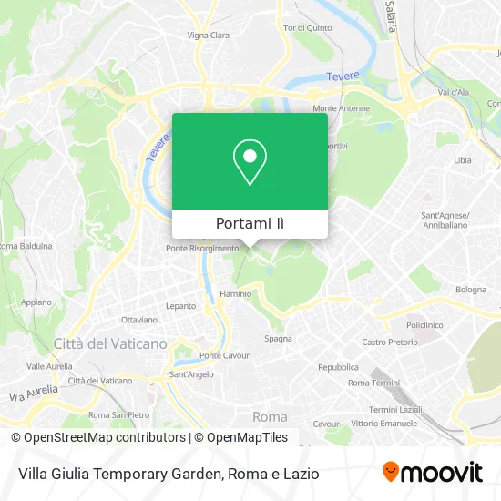 Mappa Villa Giulia Temporary Garden