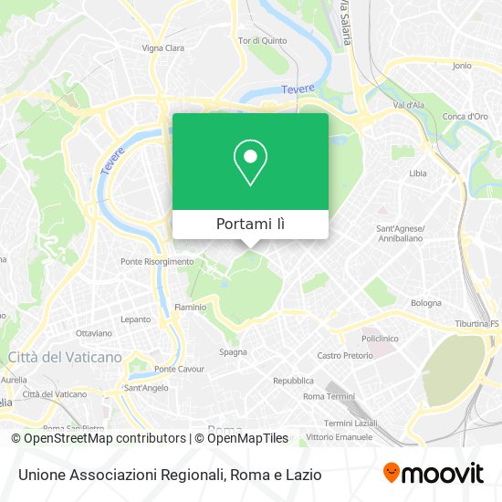 Mappa Unione Associazioni Regionali