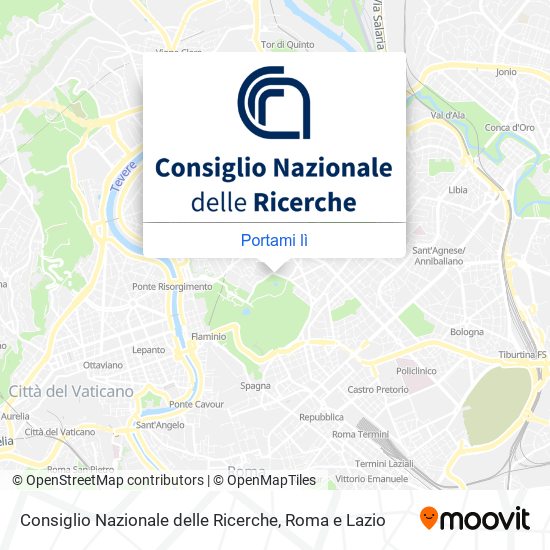 Mappa Consiglio Nazionale delle Ricerche