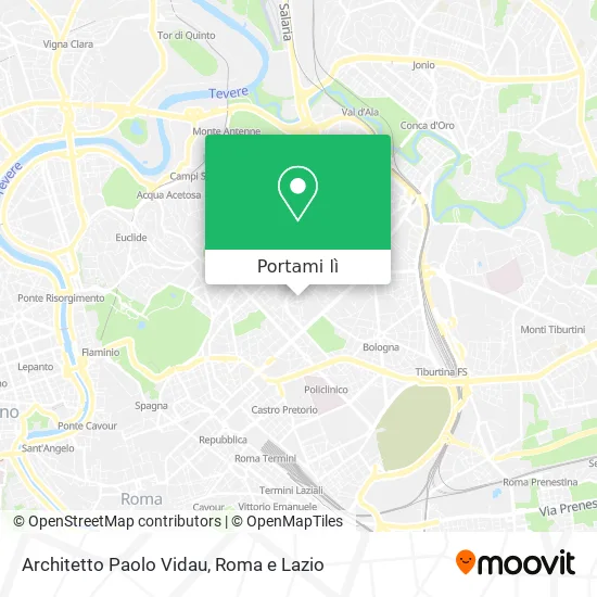 Mappa Architetto Paolo Vidau