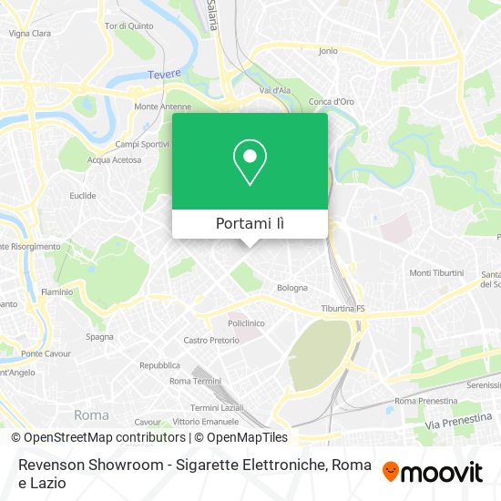 Mappa Revenson Showroom - Sigarette Elettroniche