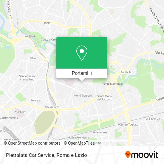 Mappa Pietralata Car Service