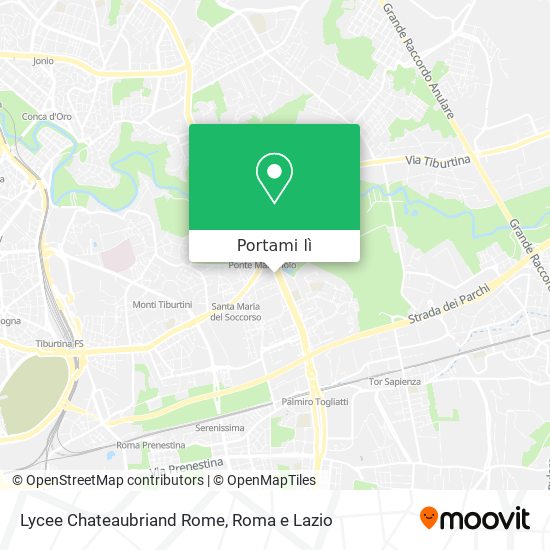 Mappa Lycee Chateaubriand Rome