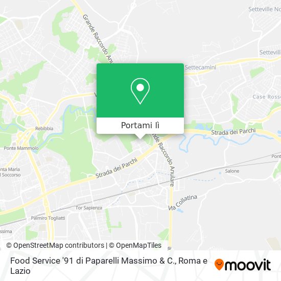 Mappa Food Service '91 di Paparelli Massimo & C.
