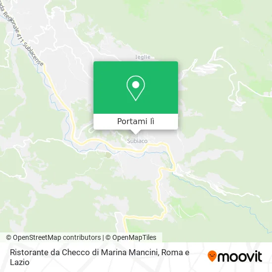 Mappa Ristorante da Checco di Marina Mancini