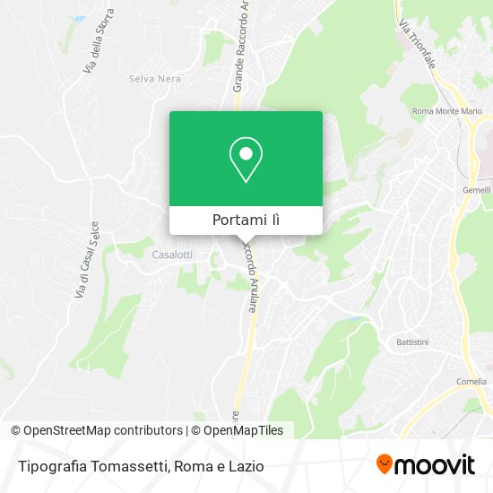 Mappa Tipografia Tomassetti