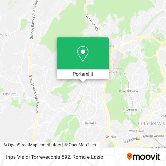 Mappa Inps Via di Torrevecchia 592