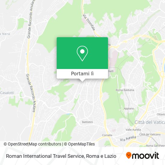 Mappa Roman International Travel Service