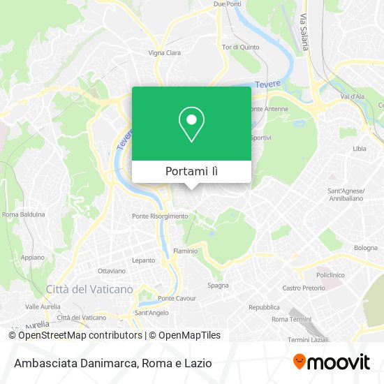 Mappa Ambasciata Danimarca