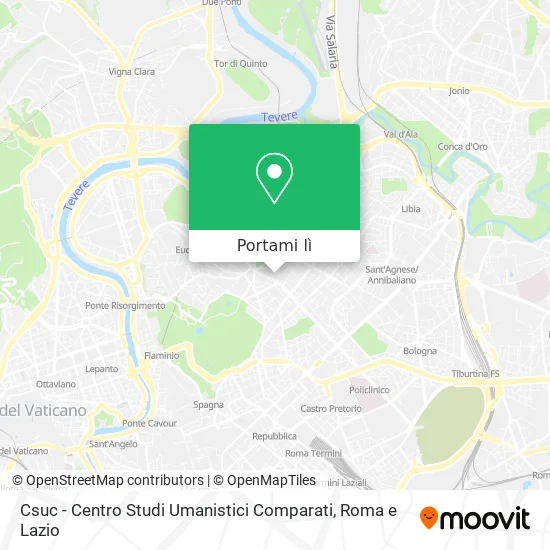 Mappa Csuc - Centro Studi Umanistici Comparati