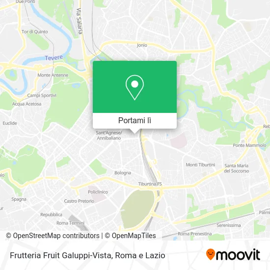 Mappa Frutteria Fruit Galuppi-Vista