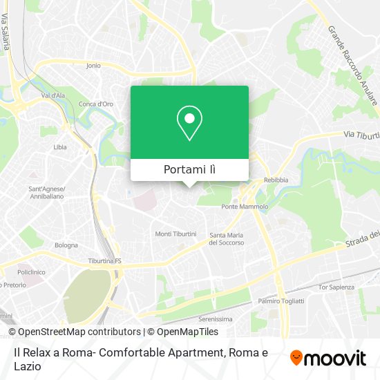 Mappa Il Relax a Roma- Comfortable Apartment