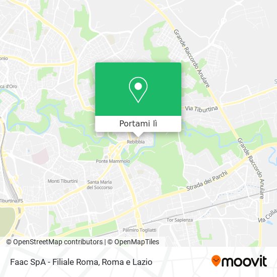 Mappa Faac SpA - Filiale Roma