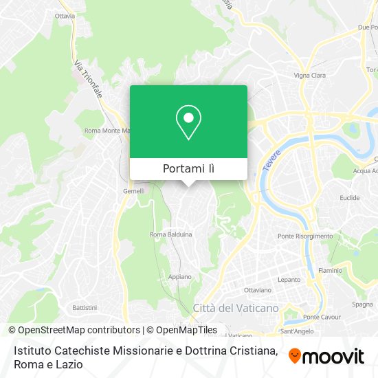 Mappa Istituto Catechiste Missionarie e Dottrina Cristiana