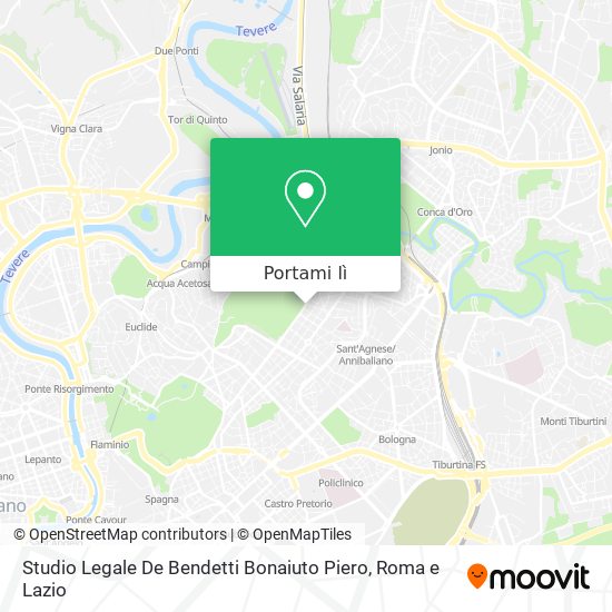 Mappa Studio Legale De Bendetti Bonaiuto Piero