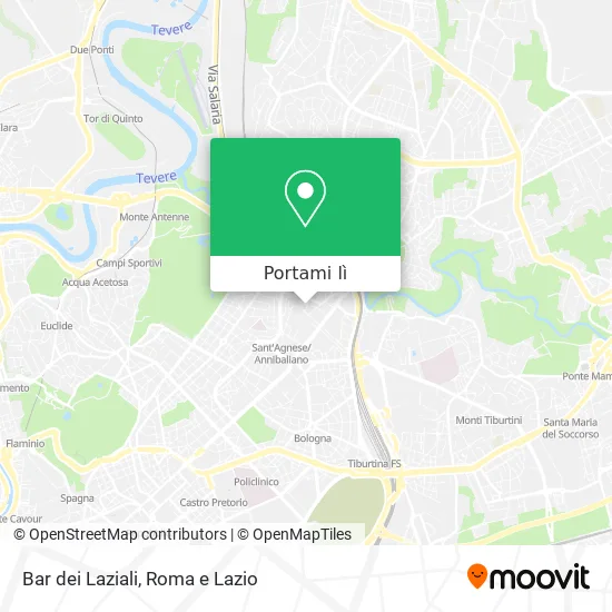 Mappa Bar dei Laziali