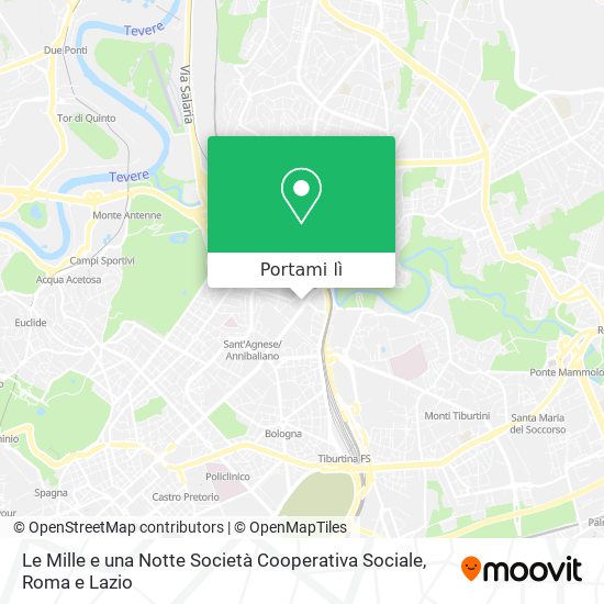Mappa Le Mille e una Notte Società Cooperativa Sociale