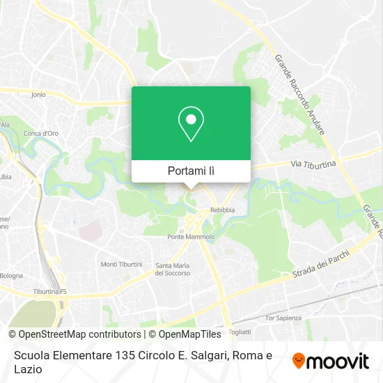 Mappa Scuola Elementare 135 Circolo E. Salgari