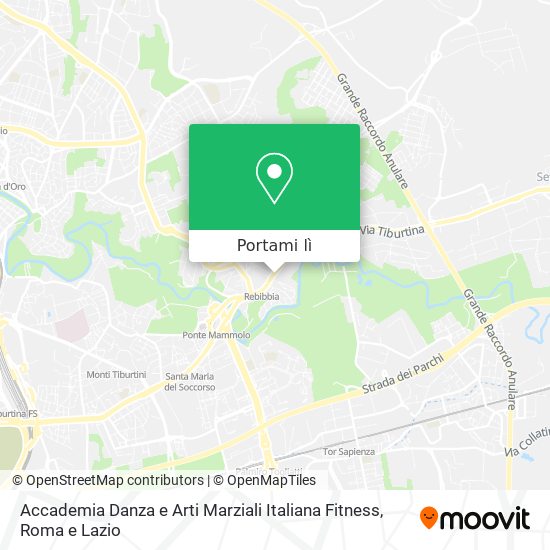 Mappa Accademia Danza e Arti Marziali Italiana Fitness